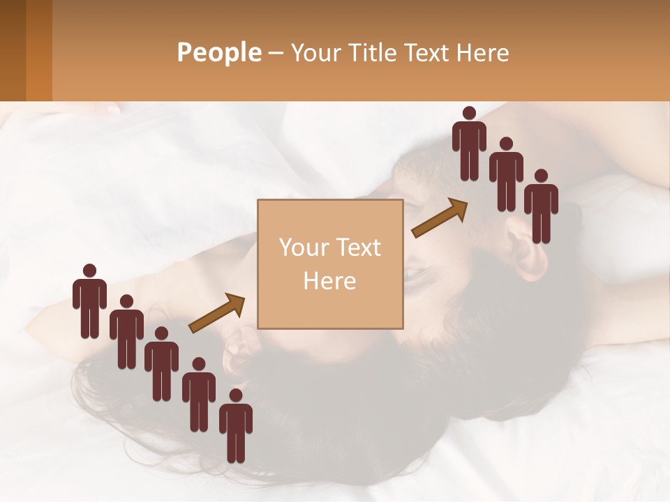 A Man And A Woman Laying In Bed Together PowerPoint Template