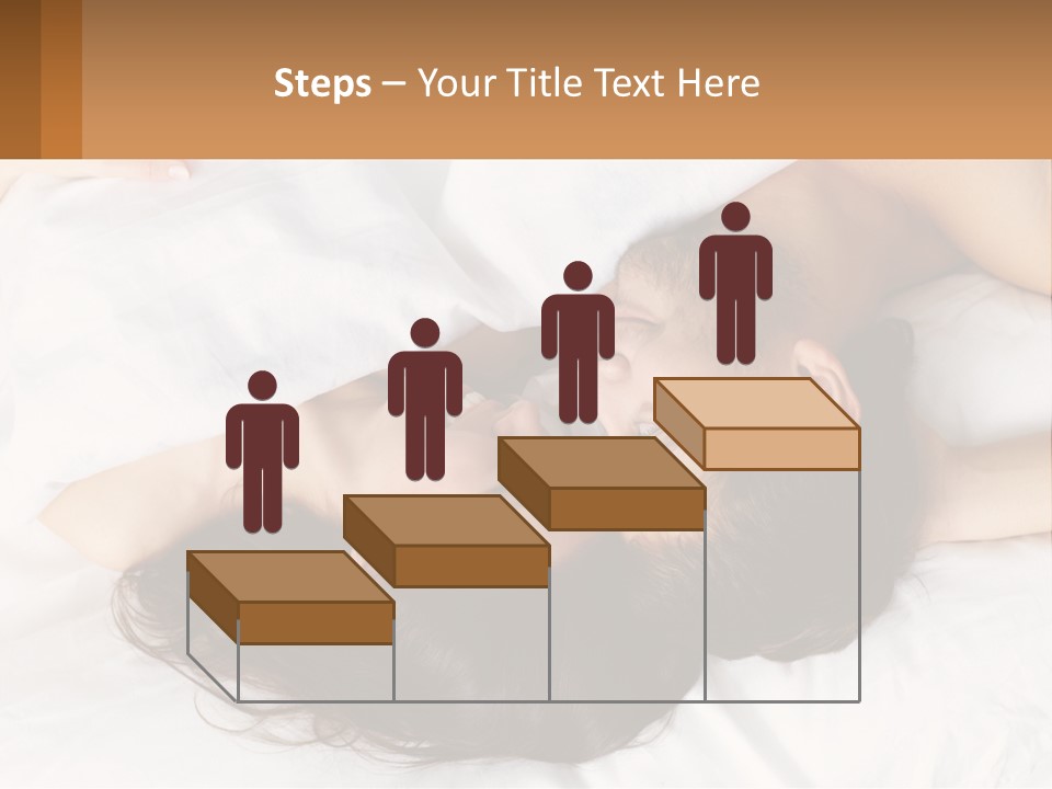 A Man And A Woman Laying In Bed Together PowerPoint Template