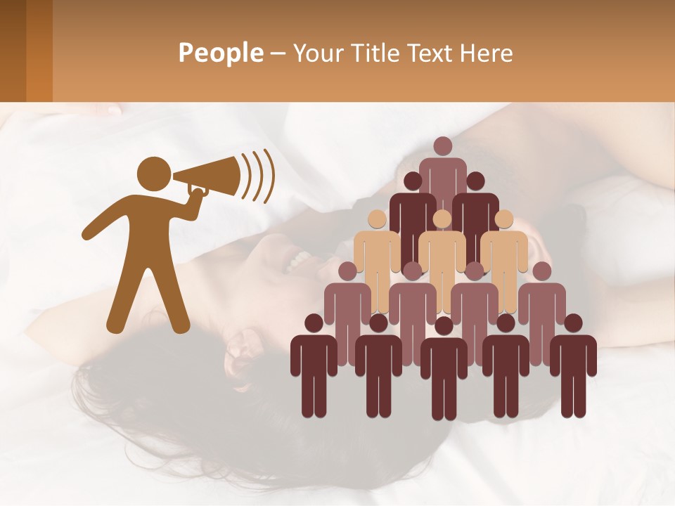 A Man And A Woman Laying In Bed Together PowerPoint Template