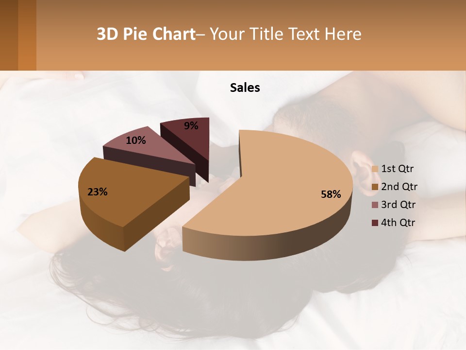 A Man And A Woman Laying In Bed Together PowerPoint Template