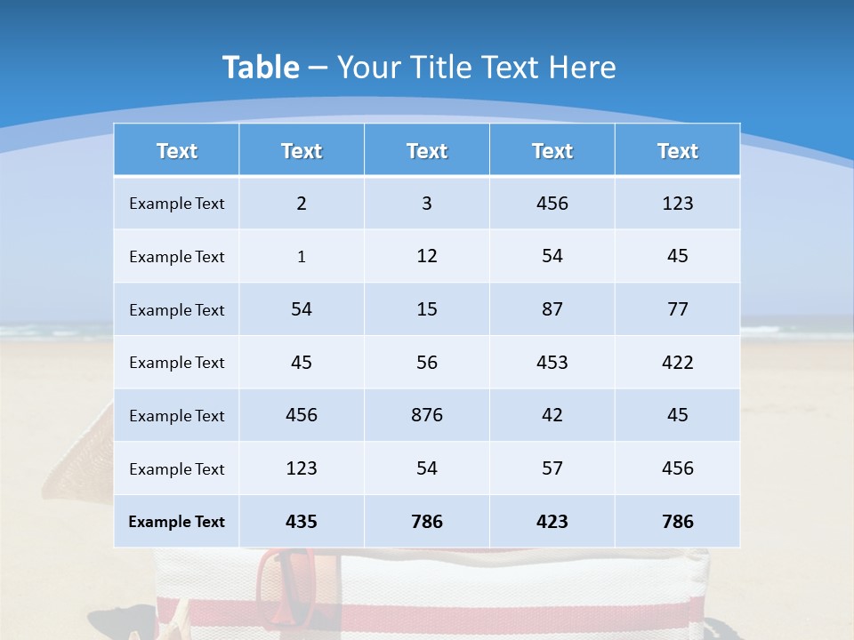 A Red And White Boat On The Beach With A Blue Sky In The Background PowerPoint Template