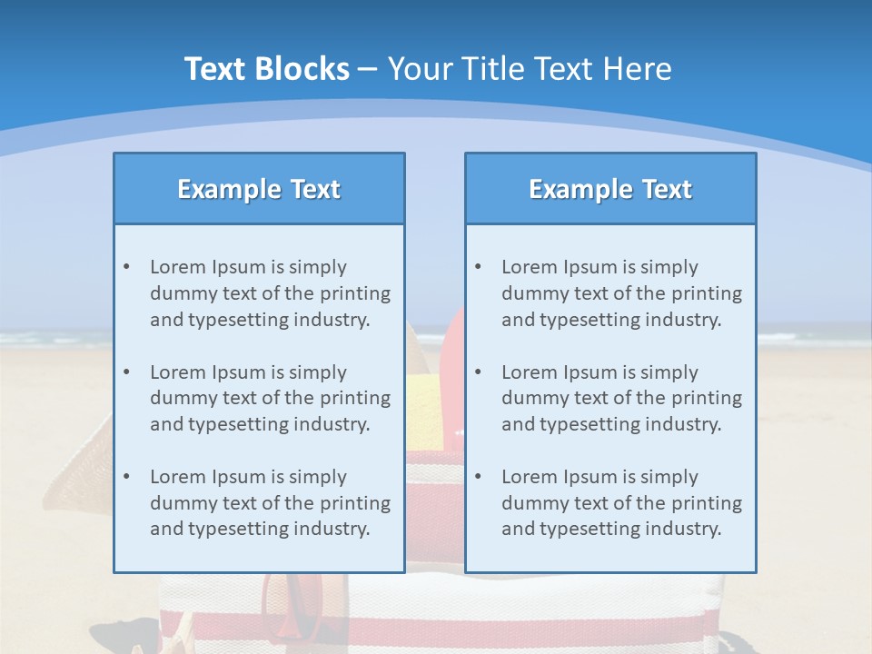 A Red And White Boat On The Beach With A Blue Sky In The Background PowerPoint Template