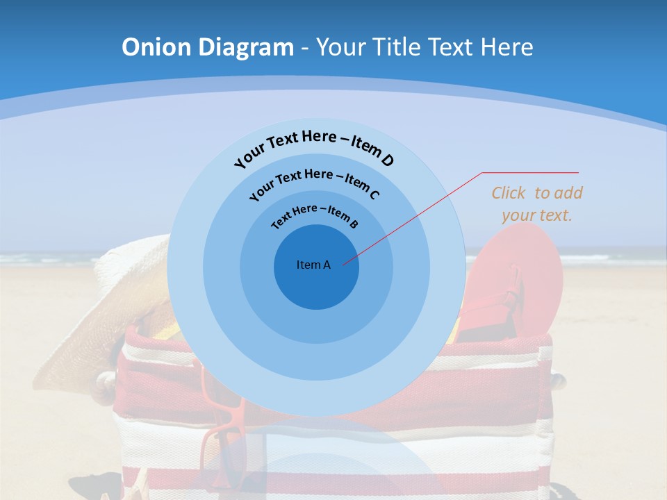 A Red And White Boat On The Beach With A Blue Sky In The Background PowerPoint Template