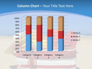A Red And White Boat On The Beach With A Blue Sky In The Background PowerPoint Template