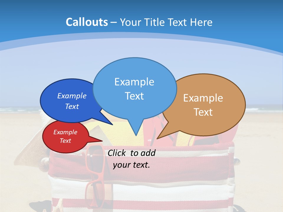 A Red And White Boat On The Beach With A Blue Sky In The Background PowerPoint Template