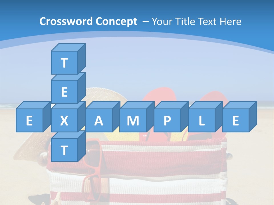 A Red And White Boat On The Beach With A Blue Sky In The Background PowerPoint Template