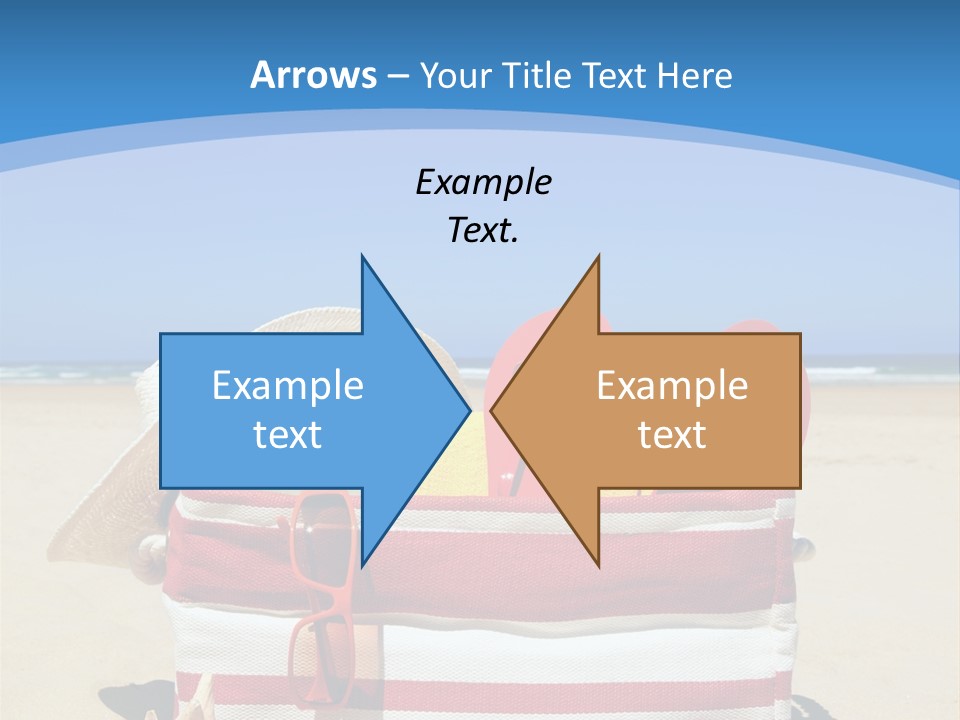 A Red And White Boat On The Beach With A Blue Sky In The Background PowerPoint Template