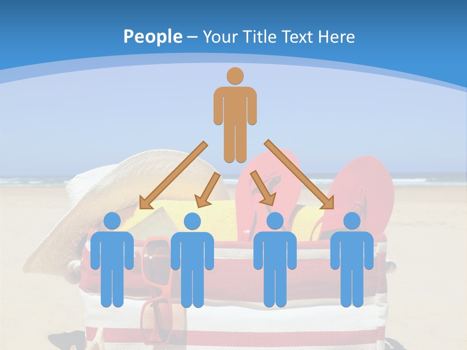 A Red And White Boat On The Beach With A Blue Sky In The Background PowerPoint Template