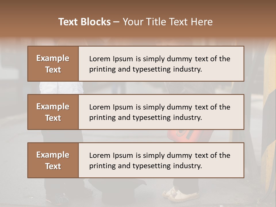 Two Young Boys Standing Next To Each Other Near A Train PowerPoint Template