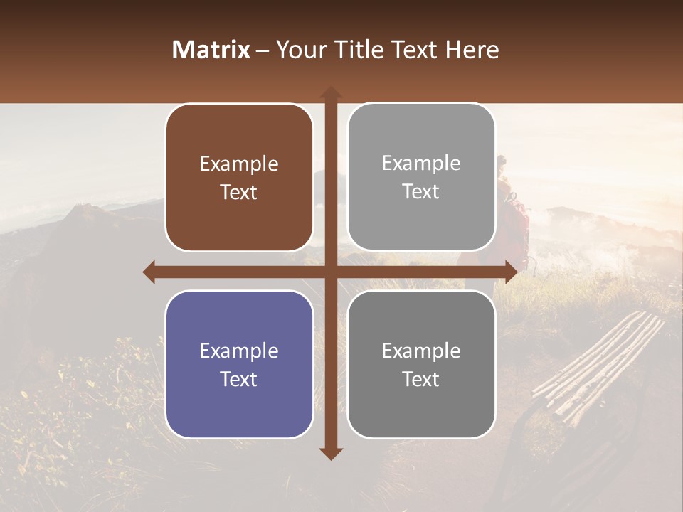 A Person Taking A Picture Of A Mountain With A Camera PowerPoint Template