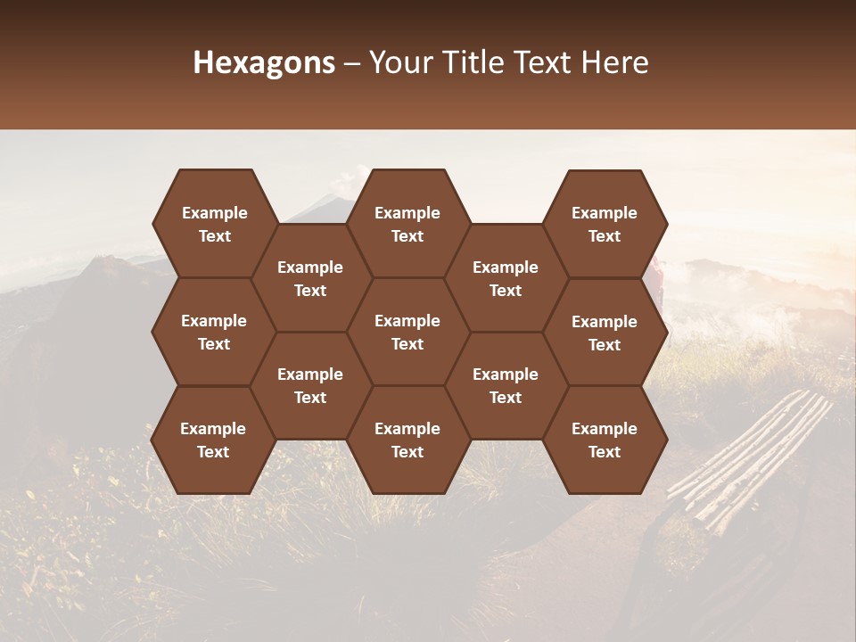 A Person Taking A Picture Of A Mountain With A Camera PowerPoint Template