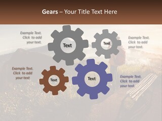 A Person Taking A Picture Of A Mountain With A Camera PowerPoint Template