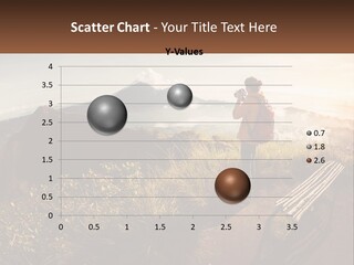 A Person Taking A Picture Of A Mountain With A Camera PowerPoint Template