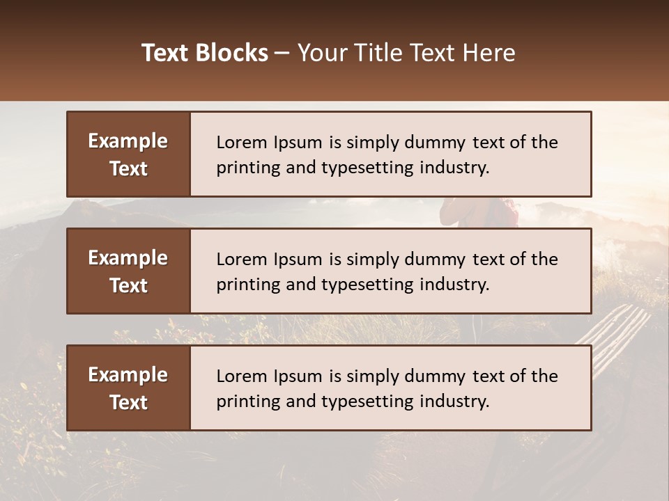 A Person Taking A Picture Of A Mountain With A Camera PowerPoint Template