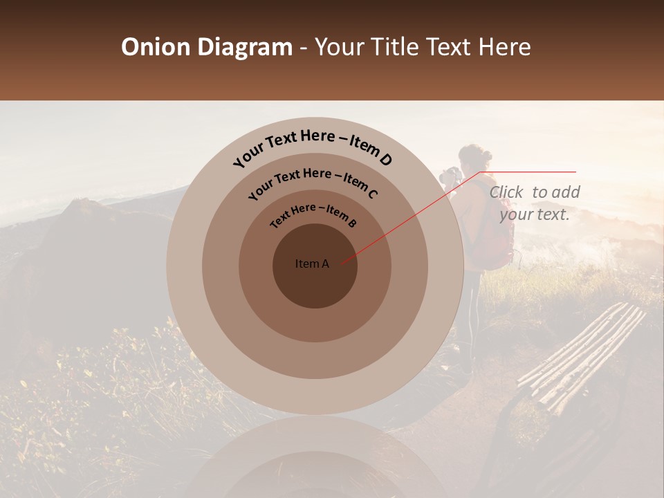 A Person Taking A Picture Of A Mountain With A Camera PowerPoint Template