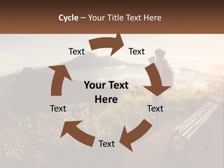 A Person Taking A Picture Of A Mountain With A Camera PowerPoint Template