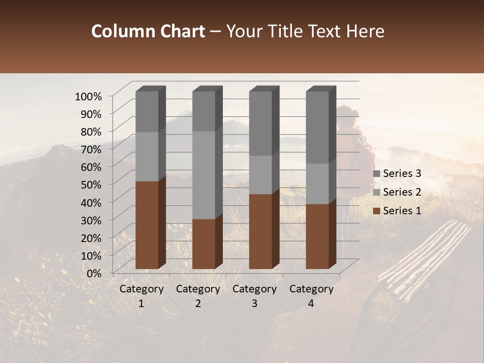 A Person Taking A Picture Of A Mountain With A Camera PowerPoint Template