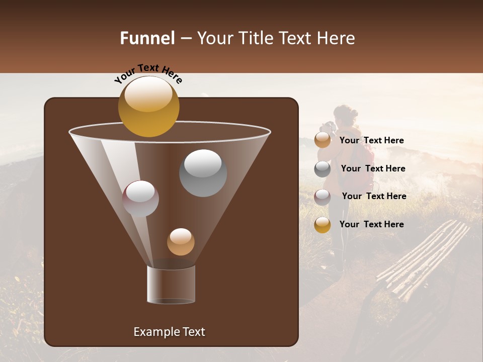 A Person Taking A Picture Of A Mountain With A Camera PowerPoint Template