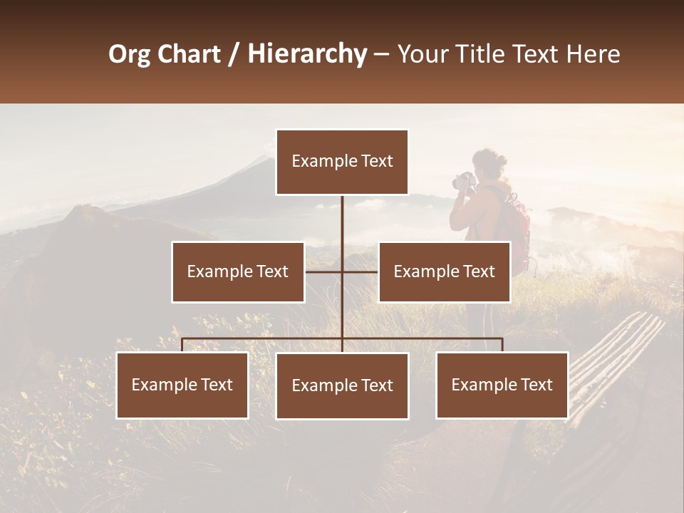 A Person Taking A Picture Of A Mountain With A Camera PowerPoint Template