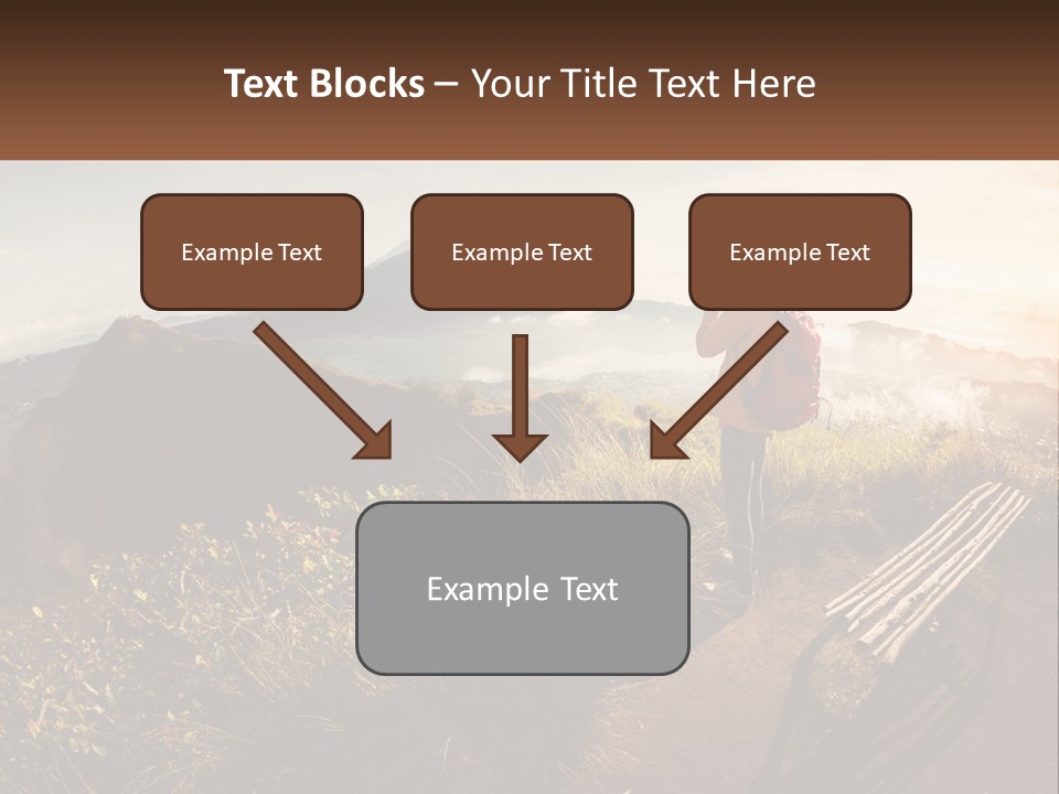A Person Taking A Picture Of A Mountain With A Camera PowerPoint Template