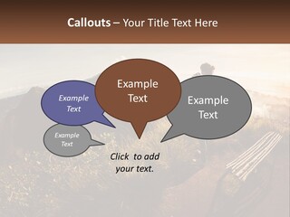 A Person Taking A Picture Of A Mountain With A Camera PowerPoint Template