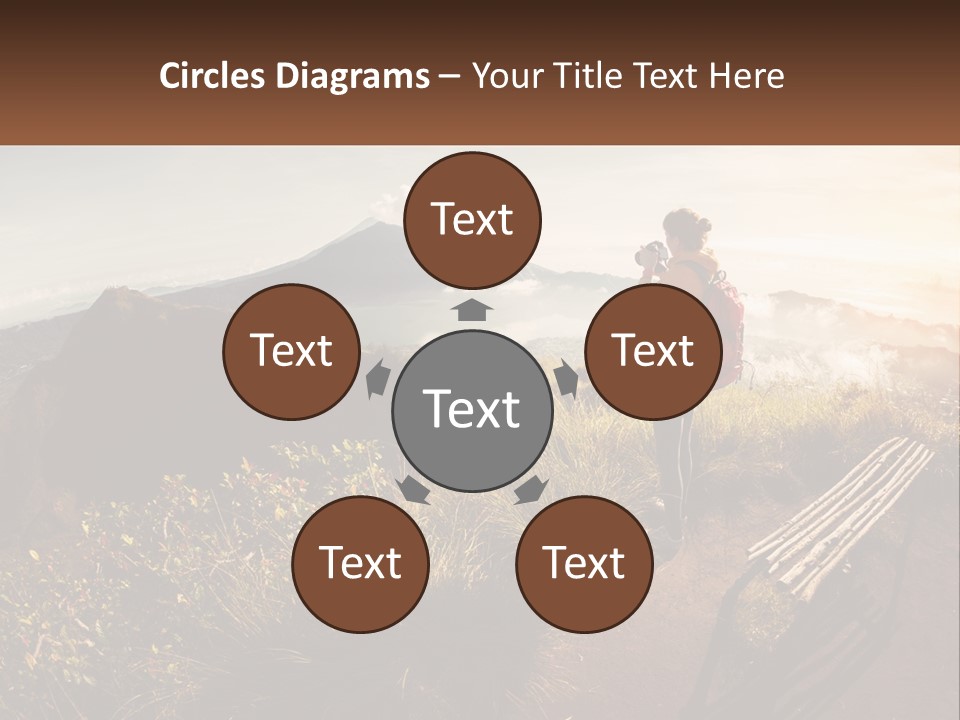 A Person Taking A Picture Of A Mountain With A Camera PowerPoint Template