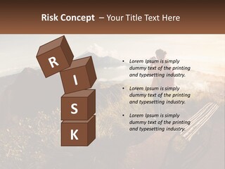 A Person Taking A Picture Of A Mountain With A Camera PowerPoint Template