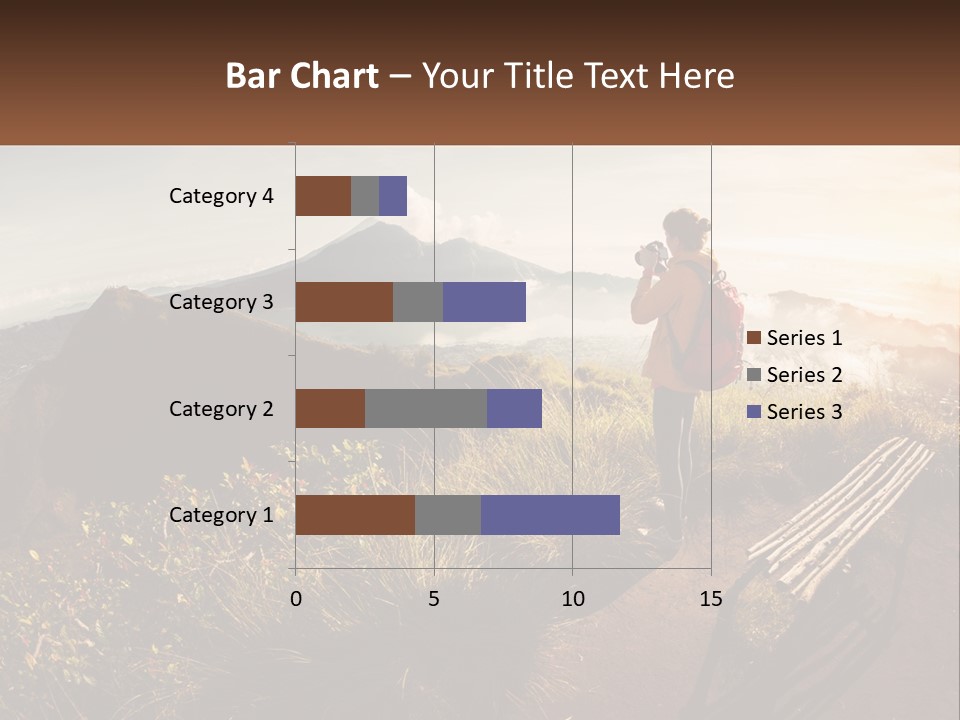 A Person Taking A Picture Of A Mountain With A Camera PowerPoint Template