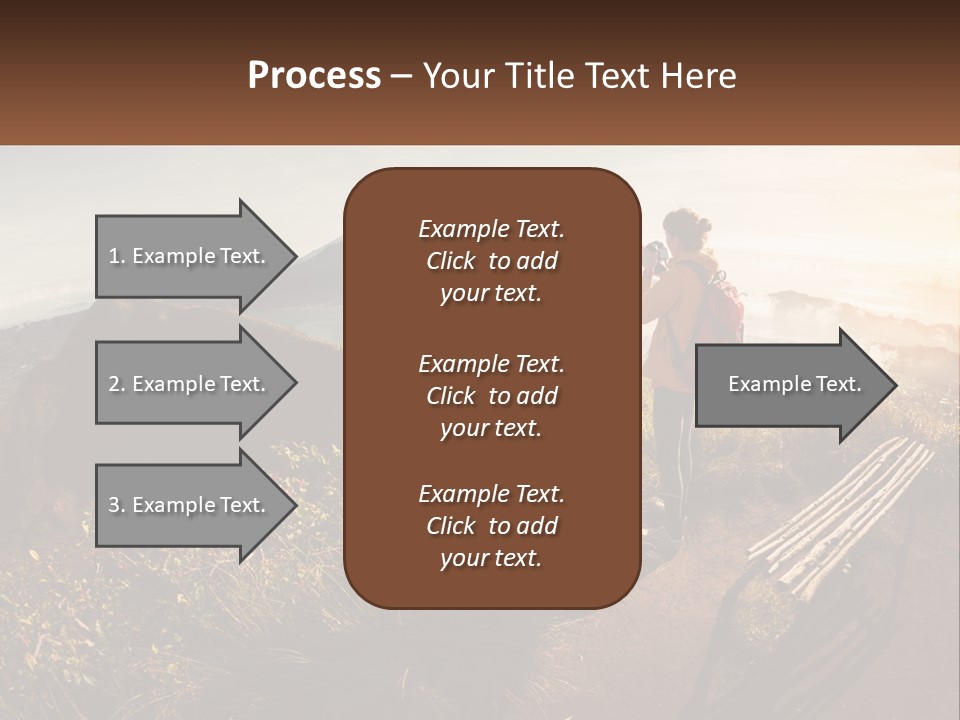 A Person Taking A Picture Of A Mountain With A Camera PowerPoint Template