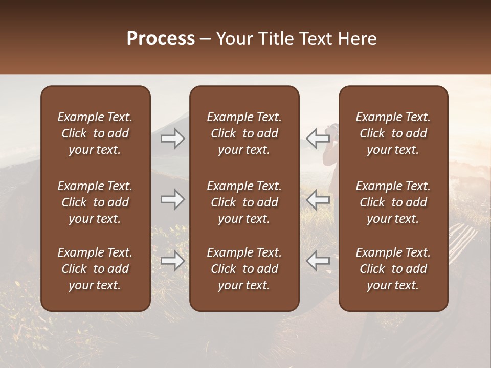 A Person Taking A Picture Of A Mountain With A Camera PowerPoint Template