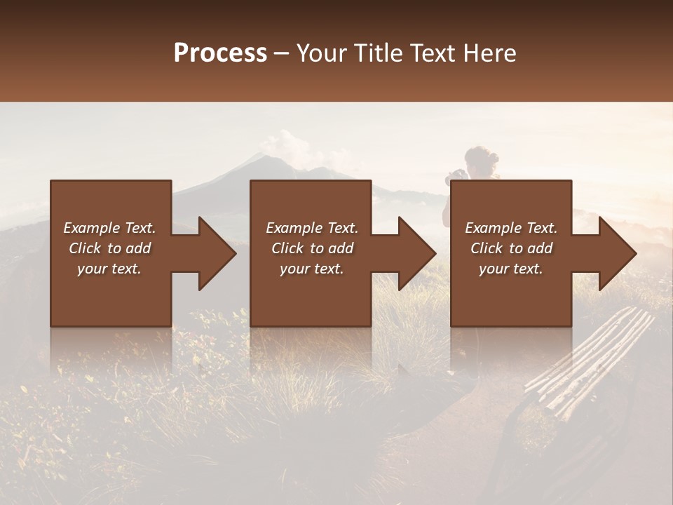 A Person Taking A Picture Of A Mountain With A Camera PowerPoint Template