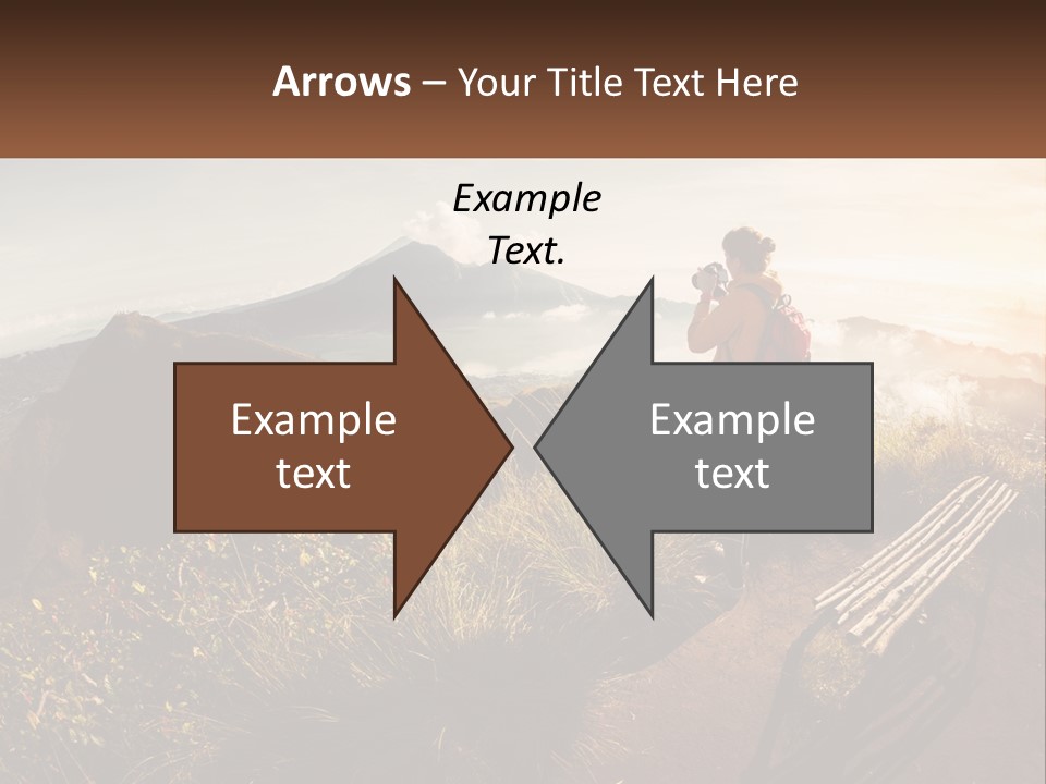 A Person Taking A Picture Of A Mountain With A Camera PowerPoint Template