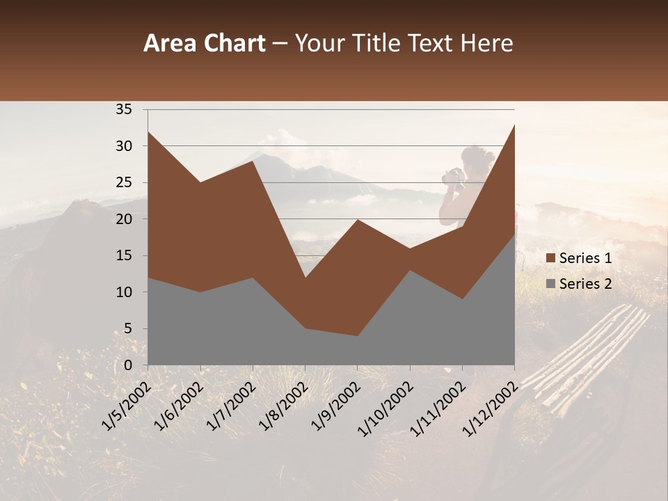 A Person Taking A Picture Of A Mountain With A Camera PowerPoint Template