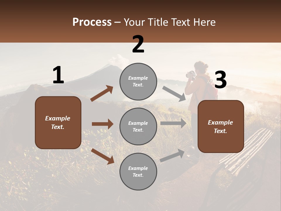 A Person Taking A Picture Of A Mountain With A Camera PowerPoint Template