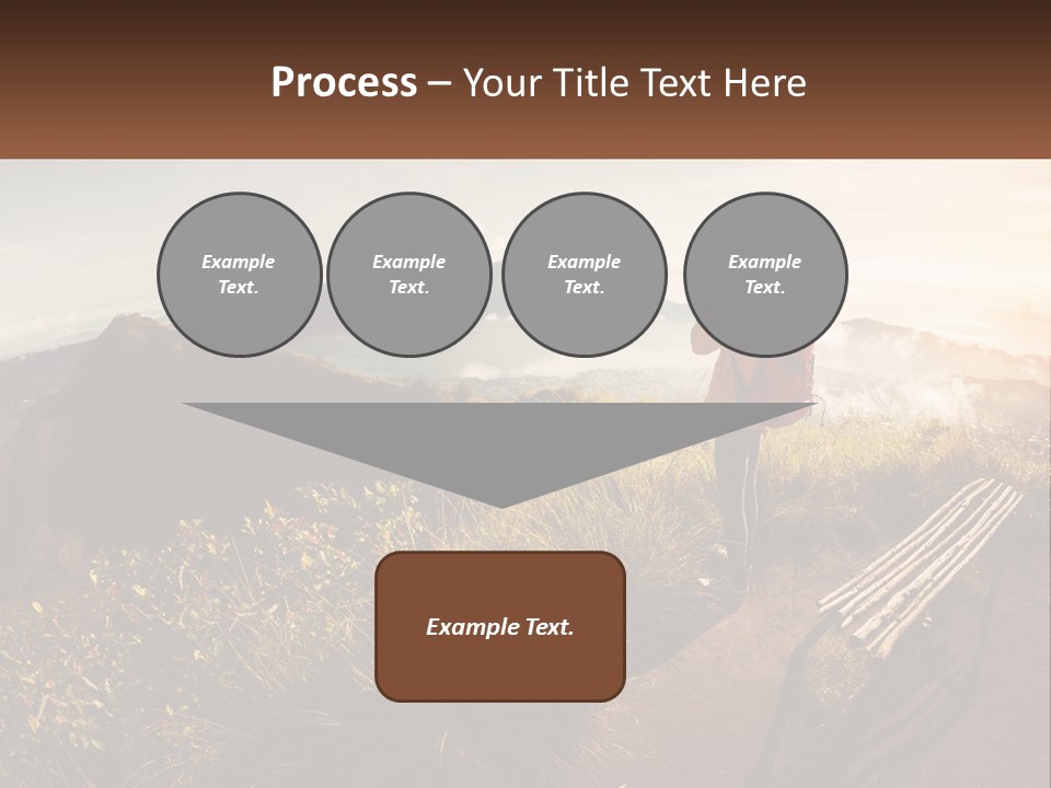 A Person Taking A Picture Of A Mountain With A Camera PowerPoint Template