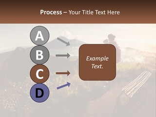 A Person Taking A Picture Of A Mountain With A Camera PowerPoint Template