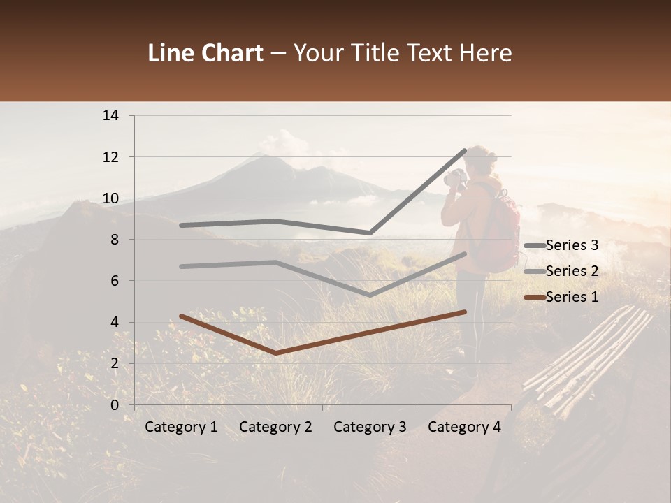 A Person Taking A Picture Of A Mountain With A Camera PowerPoint Template