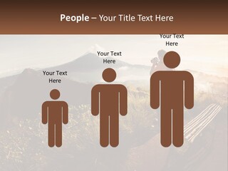 A Person Taking A Picture Of A Mountain With A Camera PowerPoint Template