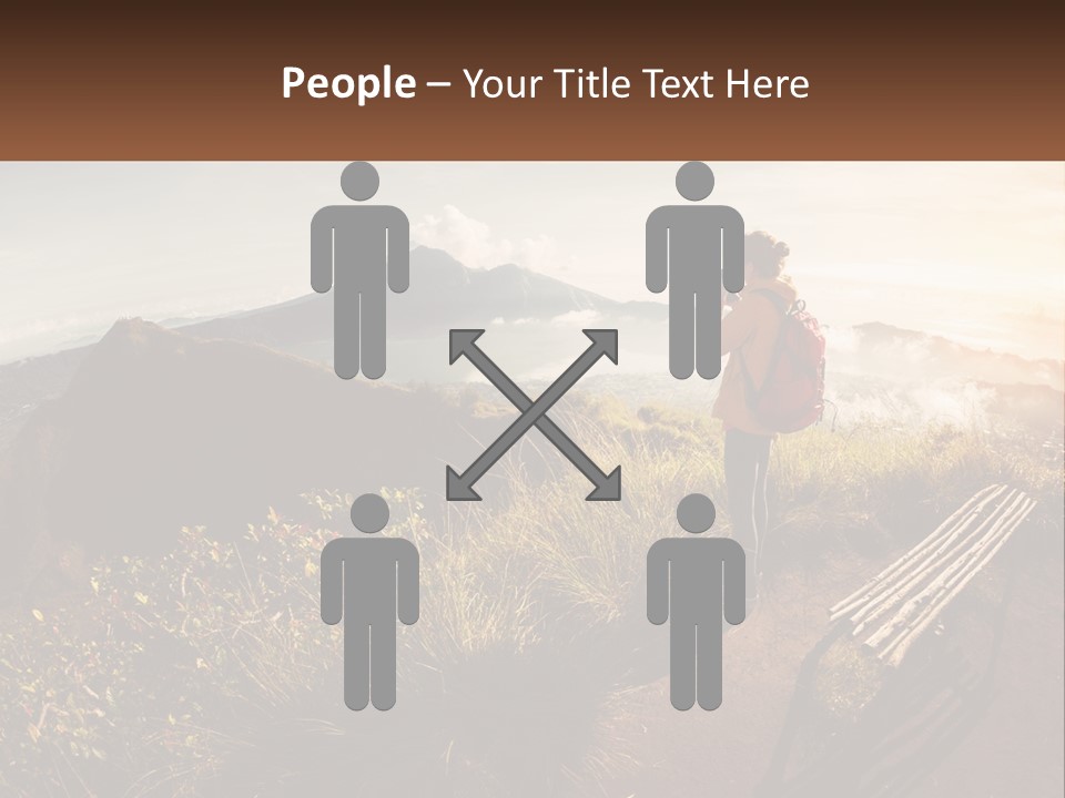 A Person Taking A Picture Of A Mountain With A Camera PowerPoint Template