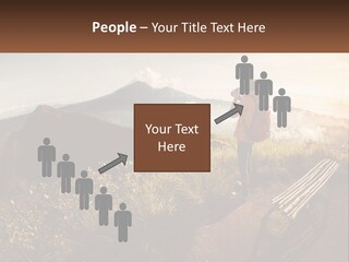 A Person Taking A Picture Of A Mountain With A Camera PowerPoint Template