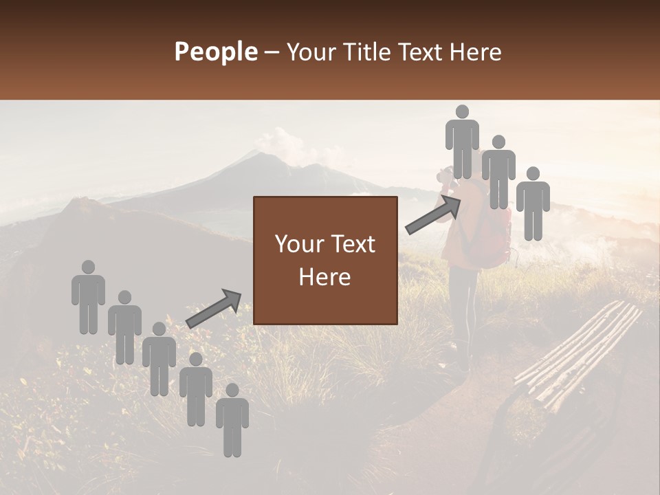 A Person Taking A Picture Of A Mountain With A Camera PowerPoint Template