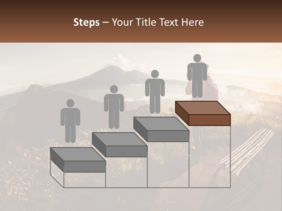 A Person Taking A Picture Of A Mountain With A Camera PowerPoint Template