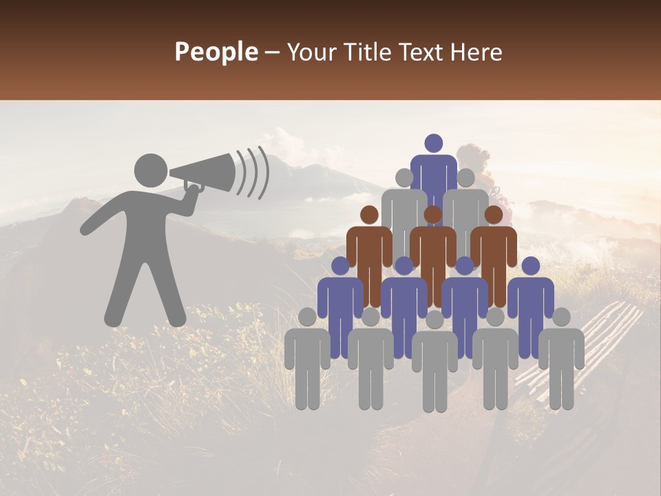 A Person Taking A Picture Of A Mountain With A Camera PowerPoint Template