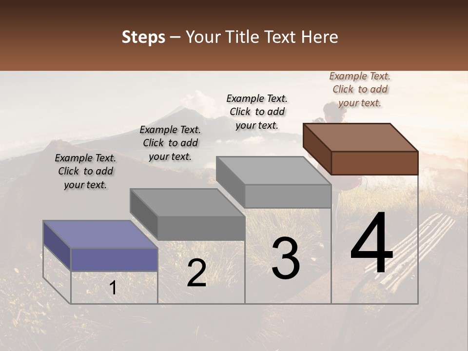 A Person Taking A Picture Of A Mountain With A Camera PowerPoint Template