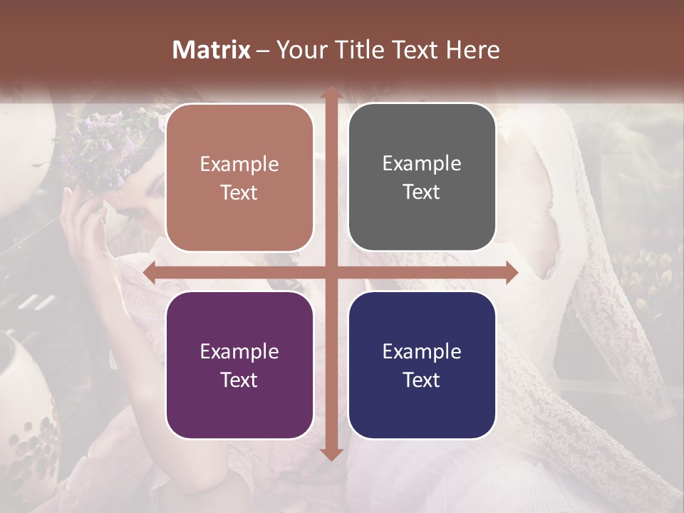 Two Beautiful Women Sitting Next To Each Other PowerPoint Template