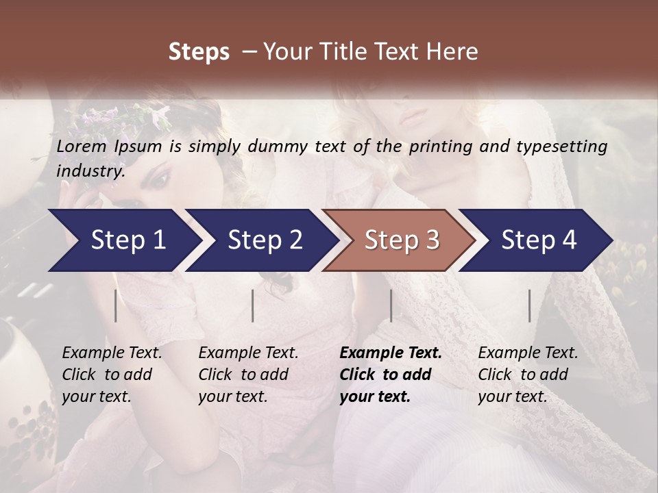 Two Beautiful Women Sitting Next To Each Other PowerPoint Template