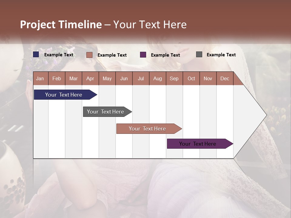Two Beautiful Women Sitting Next To Each Other PowerPoint Template