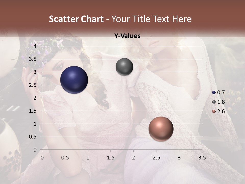 Two Beautiful Women Sitting Next To Each Other PowerPoint Template