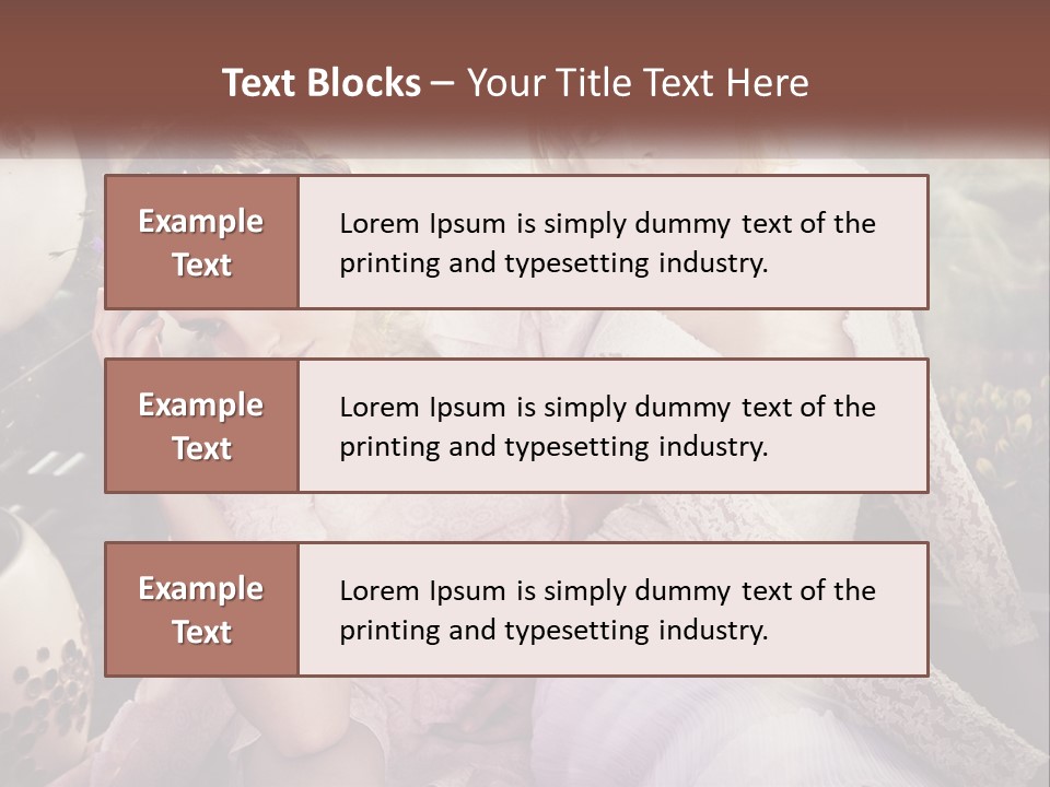 Two Beautiful Women Sitting Next To Each Other PowerPoint Template