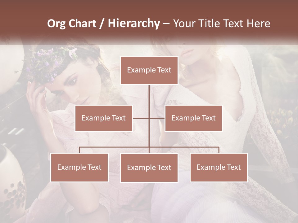 Two Beautiful Women Sitting Next To Each Other PowerPoint Template